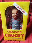 Mezco Child's Play 3 Talking Pizza Face Chucky Doll Mega Size 15