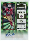 New Listing2022 Contenders Danny Gray green wild card round Autograph Rookie Auto RC #112