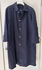 Brooks Brothers Trench Coat Navy Blue Removable Wool/Camel Lining Made In USA 44