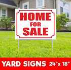 HOME FOR SALE Yard Sign Corrugate Plastic with H-Stakes Lawn Sign Lease Realtor