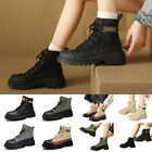 Unisex Ankle Boots Waterproof Combat Boot Outdoor Womens Lug Sole Motorcycle