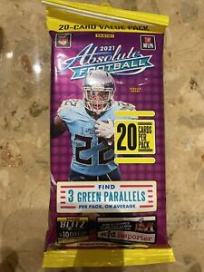 2021 Panini Absolute NFL Football Cello Fat Packs Brand New Sealed KaBoom