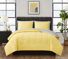 Mainstays Yellow Reversible 7-Piece Bed in a Bag Comforter Set withSheets, Queen