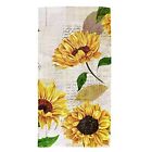 Bath Hand Towels Sunflower Floral Retro Soft Quick Dry Flowers Towels Washcloth
