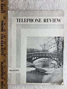 New Listing1935 March Telephone Review Employee Magazine New York Company Bell AT&T Vintage