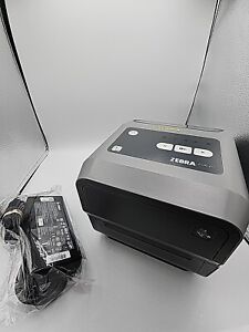 Zebra ZD620 Thermal Transfer Label Printer 300 dpi USB LAN BT with AC Adapter R2