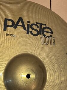 Paiste 101 Brass 20” Ride cymbal & 16 inch Crash Cymbal