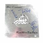 Paul Rodgers Simon Kirke & Dave Colwell signed Run With The Pack LP Vinyl PSA/DN