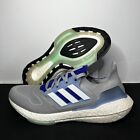 Adidas Ultraboost 22 Grey/Blue/White Mens Running Shoes Sz 9 NEW* HP9189