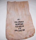 New ListingFederal Reserve Bank Canvas Coin Money Bag Size E McDowell Industries