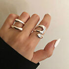 Shiny Metallic Geometric Knuckle Ring Stackable Adjustable Rings Lady Jewelry
