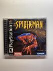 Spider-Man (Sony PlayStation 1, 2000) PS1 CIB Black Label CLEAN