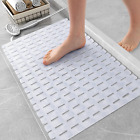 27.5x15.5 Inch Shower Mat Non Slip Machine Washable Bath Mat for Tub with Drain