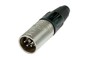 Genuine Neutrik NC4MX 4-Pin XLR Male Cable Connector Nickel w/ Silver Contacts