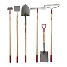 6piece Pro Long Ash Handle Garden Tools Set For Landscaping Agricture Or Backyar