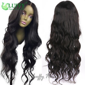 Full Lace Wigs Pre Plucked Wavy Brazilian Human Hair Wave 13*6 Lace Front Wigs