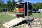 New ListingNEW 8.5 X 24 Enclosed Cargo Snowmobile Toy Car Hauler Landscape Trailer w/Ramps