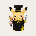 Pokemon Cafe Limited Plush doll Pastry Chef Pikachu Japan NEW