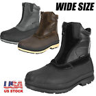 Mens Snow Boots Insulated Waterproof Winter Outdoor Ski Boots WIDE SIZE