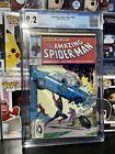 Amazing Spider-Man #306  CGC 9.2 Action Comics #1 Cover Homage   Marvel 1988