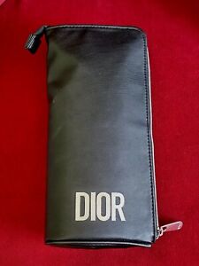 Christian Dior Beaute Beauty Makeup Brush Zipper Case Pouch- NWOT