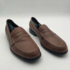 Rockport M76444 Mens Size 12M Shoes Trutech Dark Brown Penny Loafers Walkability