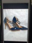 JG Navy Blue High Heels Shoe Size 8.5 W/A 3 Inch Heel Contemporary Pointed Toe