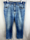 Vintage Levis Jeans Mens 36x34* Skosh More Room Blue Tab Stretch Straight USA
