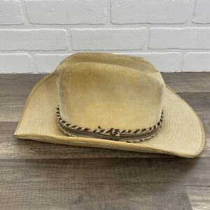 Vintage Longhorn Cowboy Western Hat M 6 3/4-6 7/8