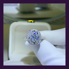 5 Carat Moissanite Diamond Sterling Silver 925 Handmade Women Engagement Ring