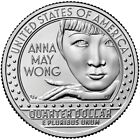 2022 P&D ANNA MAY WONG AMERICAN WOMAN TWO UNCIRCULATED QUARTERS SET