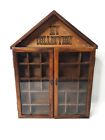 Vintage Enesco My Collection Wood Wall Display Case Knick Knack Curio Cabinet