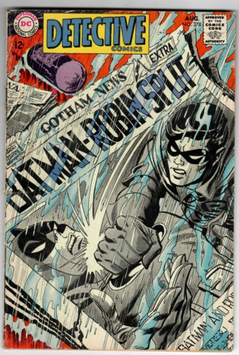 Detective Comics # 378 (4.5) D.C. 8/1968 Batman & Robin Split Up 12c    🦇