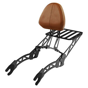 Detachable Backrest Sissy Bar +Rack Fit For Indian Scout 15-22 Scout Sixty 16-22