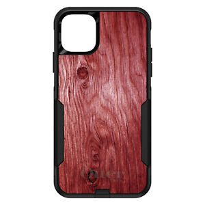OtterBox Commuter for Apple iPhone (Pick Model) Dark Red Weathered Wood Grain