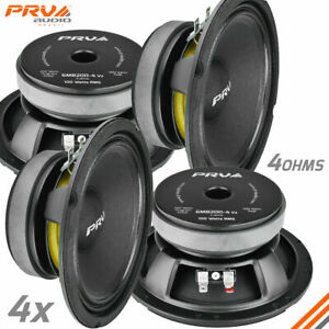 4x PRV Audio 6MB200-4 Midbass Car Audio 6.5