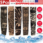 New Listing5PCS Cooling Tattoo Arm Sleeves UV Sun Protection Cover Sports Golf Men Women