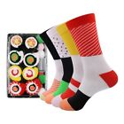 Novelty Funny Socks for Men Women Sushi Socks 4 Pairs a Box
