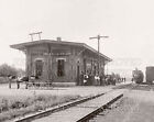 1907 Fairfield Illinois IL train RR station depot photo 5x7 or requst digital CD