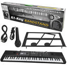 Electronic Keyboard Piano 61 Key with Music Stand Microphone For Kids/Adult USA