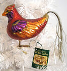 OLD WORLD CHRISTMAS - FANTASY CARDINAL - CLIP ON BLOWN GLASS ORNAMENT NEW