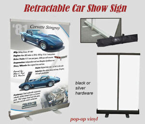 Retractable (YOUR) Car Show Display Bosrd all venues