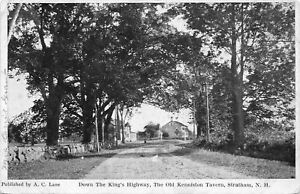 Stratham New Hampshire~Down King's Highway~Old Kenniston Tavern~1908 B&W Swallow