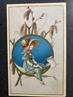 c1880s~Willett & Quinby Coffee~Philadelphia PA~Trade Card- Whimsy Butterfly Girl