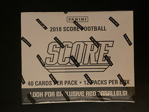 2018 Panini Score Football Factory Sealed 12 Fat Pack Box