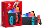 Nintendo Switch OLED 64GB Neon Red Blue Joy-Con 2021 Newest+ FAST SHIPPING⭐