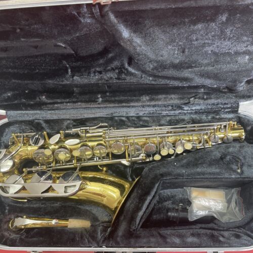New ListingConn USA Shooting Stars 20M 227671 Saxophone With Case UNTESTED Wind Instrument