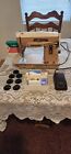 Vintage Singer Sewing Machine 403A W/ Foot Pedal And Power Cord Plus Cams/Discs