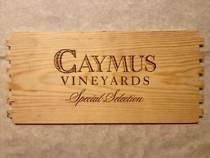1 Rare Wine Wood Panel Caymus Vineyards Vintage CRATE BOX SIDE 3/24 1