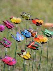 10Pcs Butterfly Stakes Outdoor Yard Planter Flower Pot Bed Garden Decor Yard US